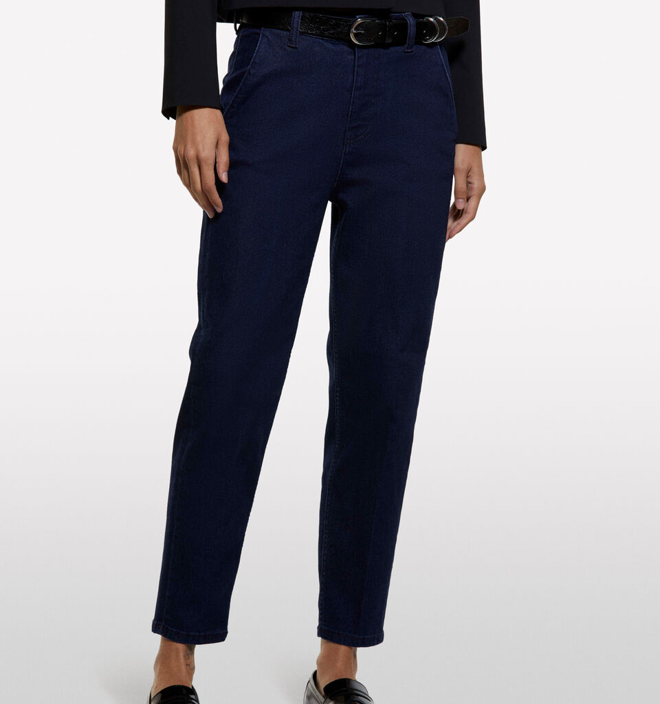 Τζιν Style 71 chino slim fit μπλε σκούρο - τζιν slim fit γυναικεία - Σκουρο Μπλε | Sisley image number 3